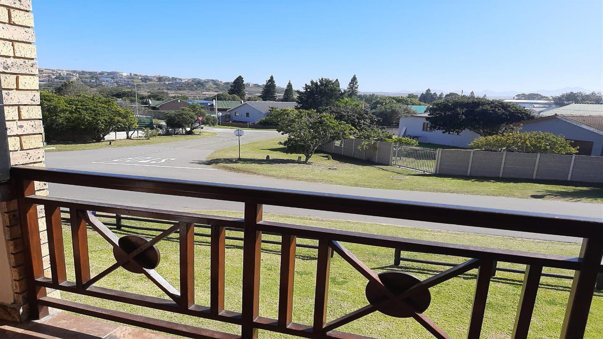 Balcony of property in Hartenbos
