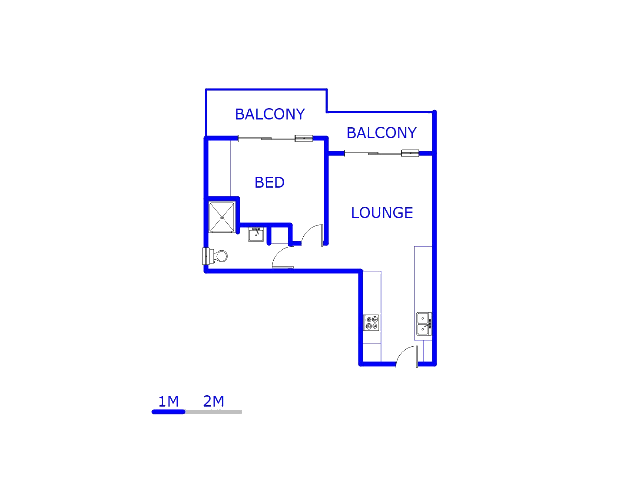 Floor plan of the property in Zwartkoppies