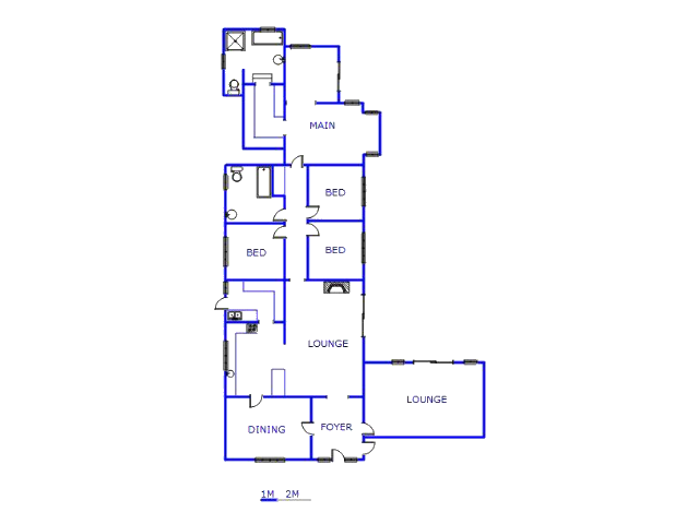 Floor plan of the property in Linden