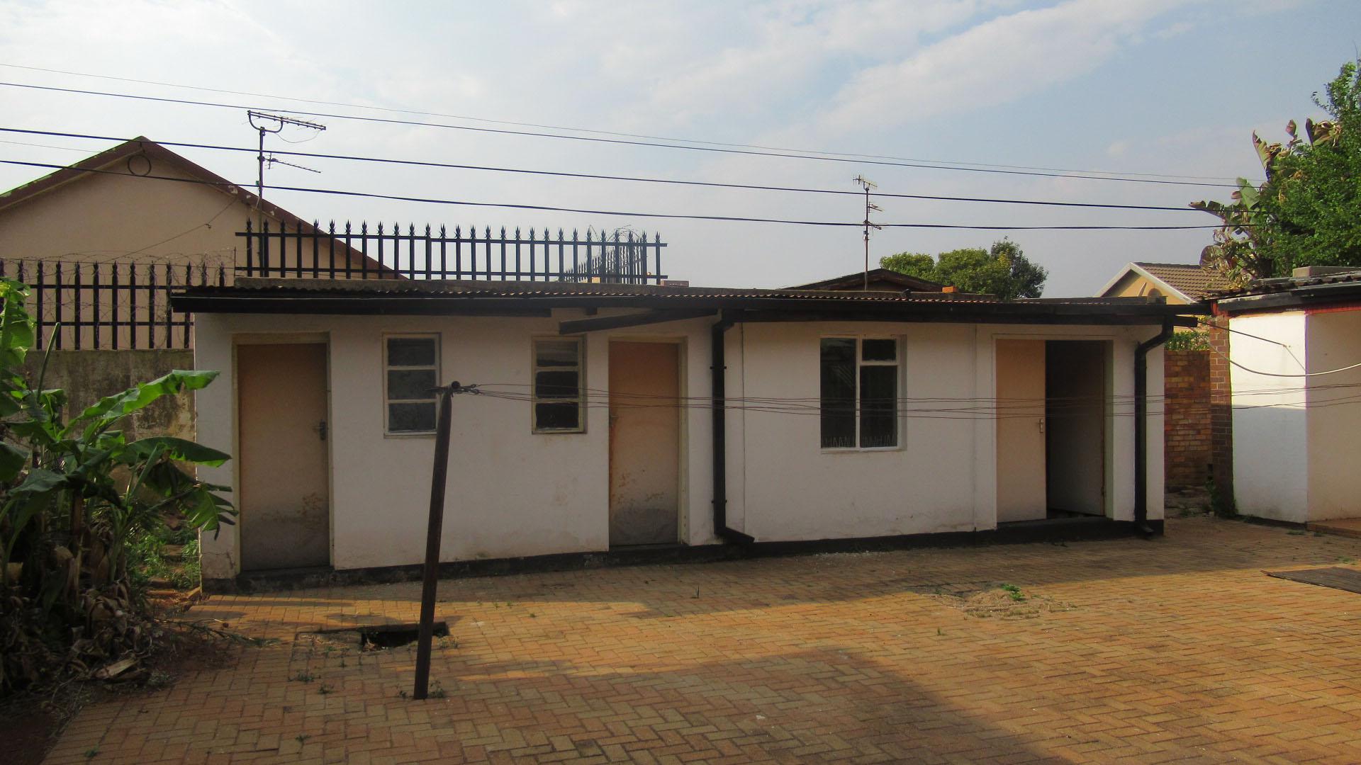 Backyard of property in Lenasia