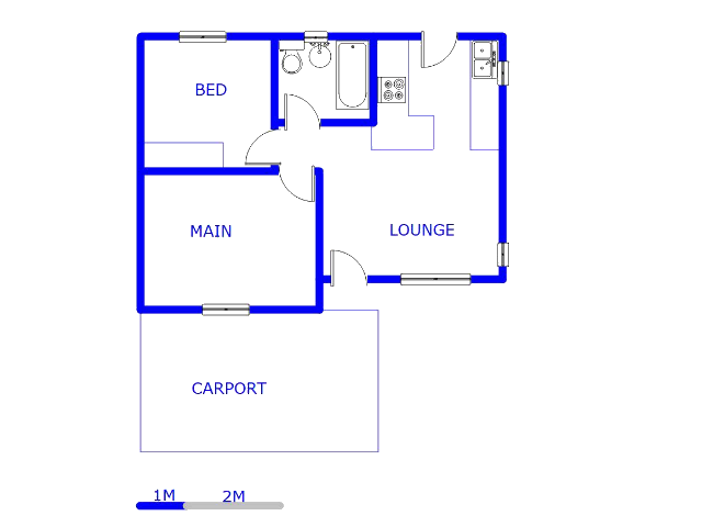 Floor plan of the property in Windmill Park