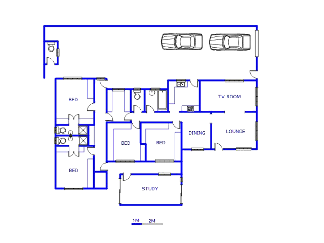 Floor plan of the property in Lenasia South