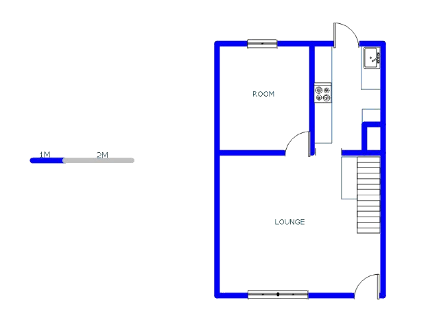 Floor plan of the property in Groblerpark