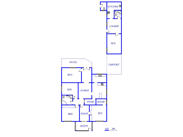 Floor plan of the property in Delville
