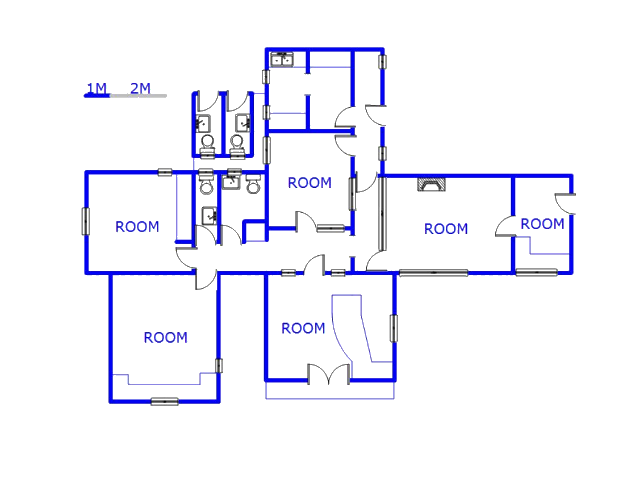 Floor plan of the property in Mkondeni