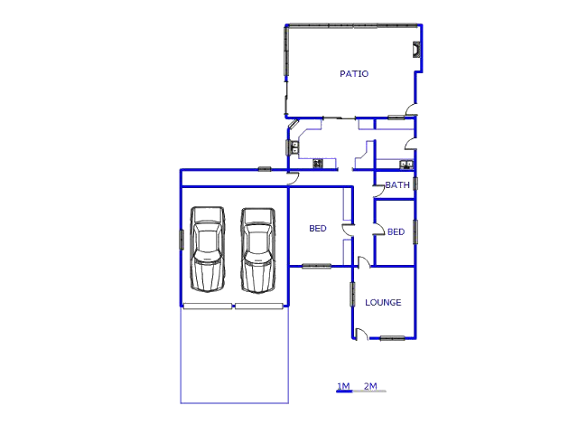 Floor plan of the property in Port Edward