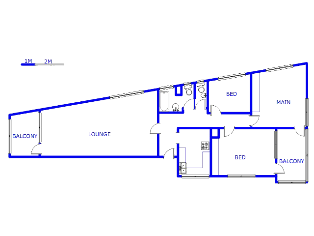 Floor plan of the property in Cyrildene