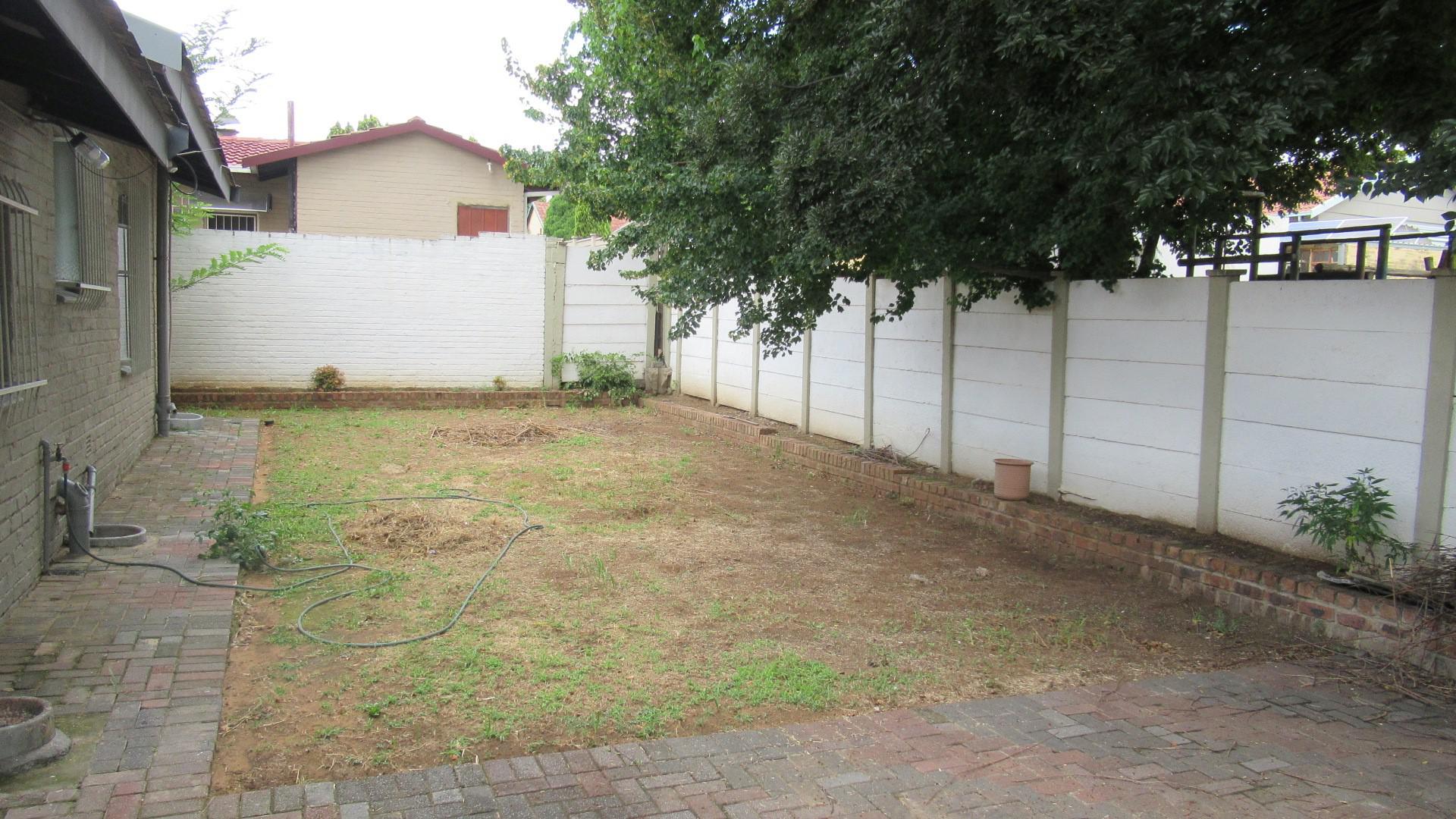 Backyard of property in Sasolburg