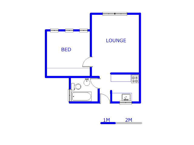 Floor plan of the property in Linden