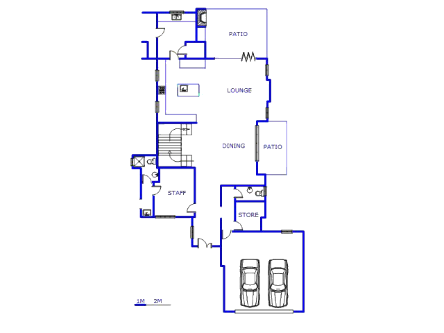 Floor plan of the property in Waterkloof Heights