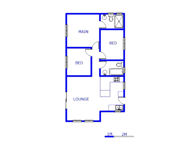 Floor plan of the property in Andeon