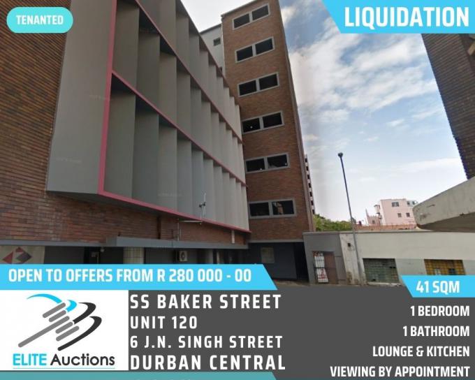 1 Bedroom Apartment for Sale For Sale in Durban Central MR