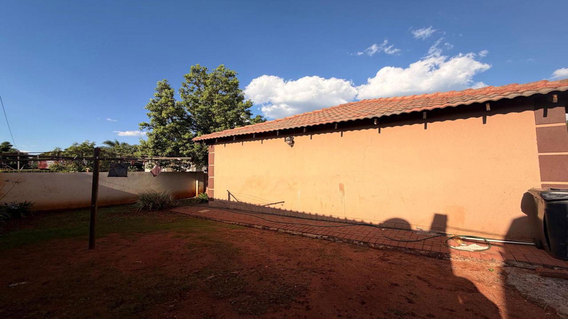 Backyard of property in The Orchards