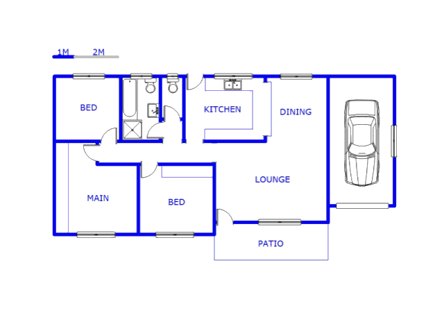 Floor plan of the property in Marburg