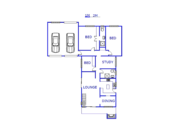 Floor plan of the property in Lenasia South