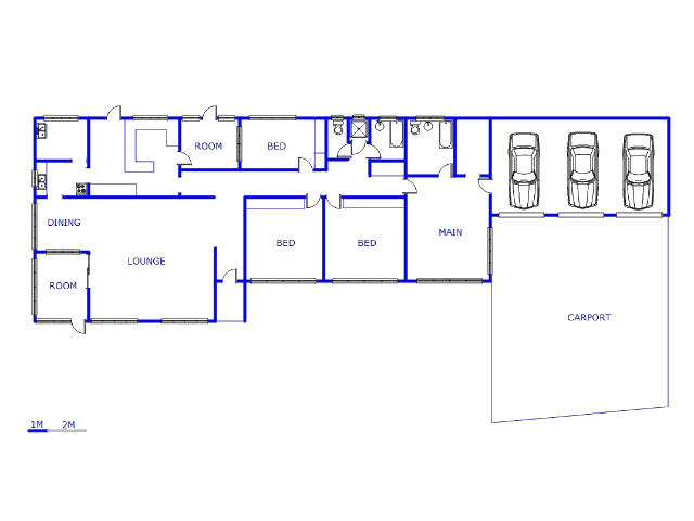 Floor plan of the property in Farm Haakdoornboom