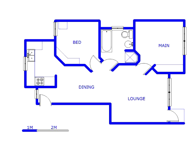 Floor plan of the property in Vorna Valley