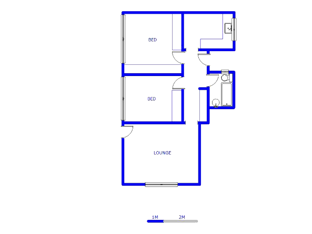 Floor plan of the property in Parow Central