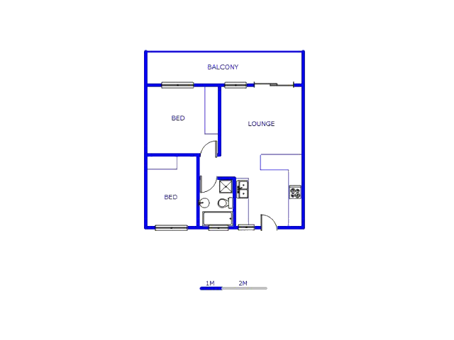 Floor plan of the property in Pretoria North