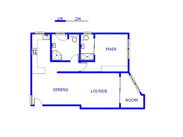 Floor plan of the property in Amanzimtoti 