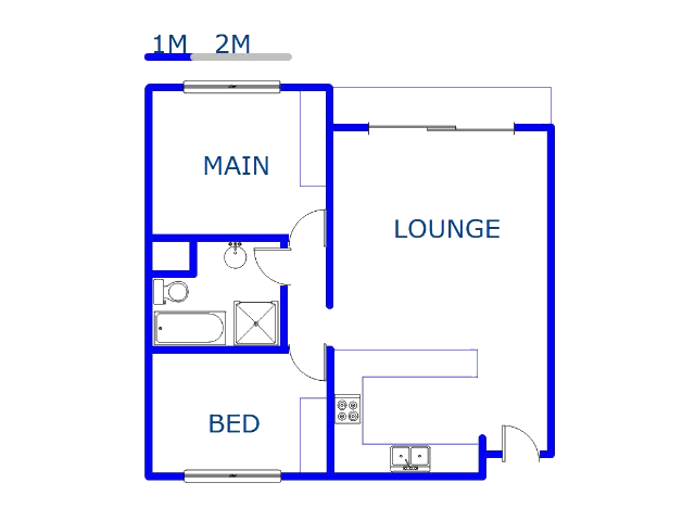 Floor plan of the property in Umhlanga Rocks