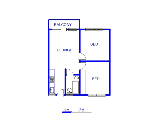 Floor plan of the property in Woodhurst
