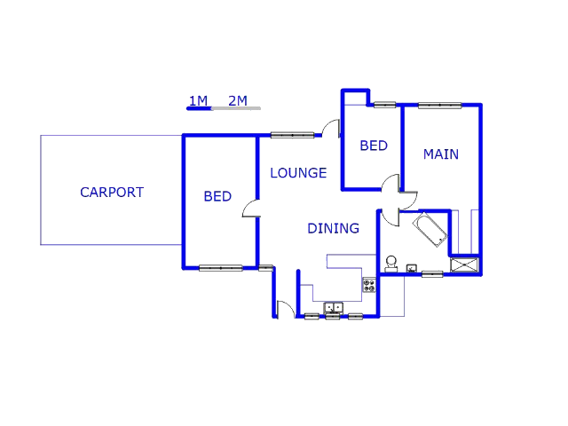 Floor plan of the property in Crystal Park