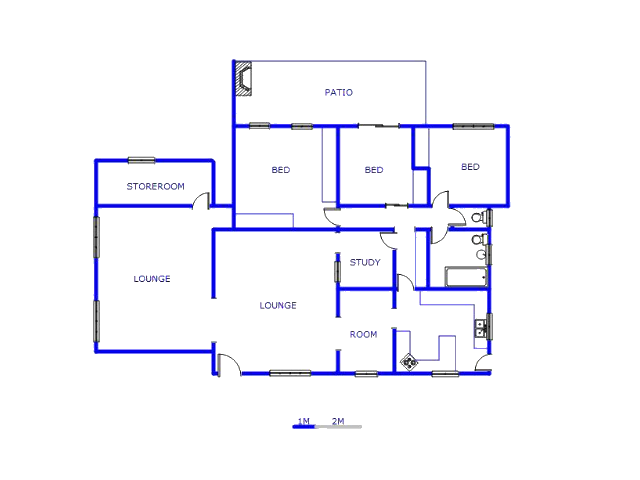 Floor plan of the property in Heidelberg - GP