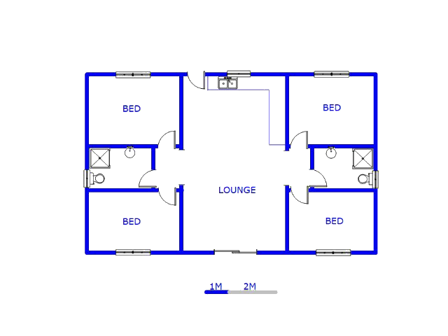 Floor plan of the property in Shallcross 