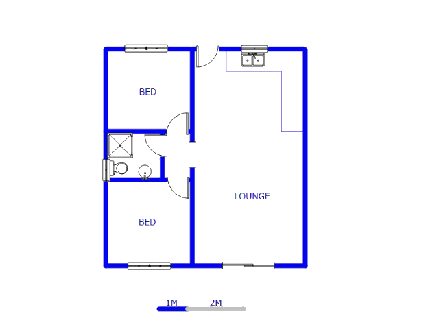 Floor plan of the property in Shallcross 