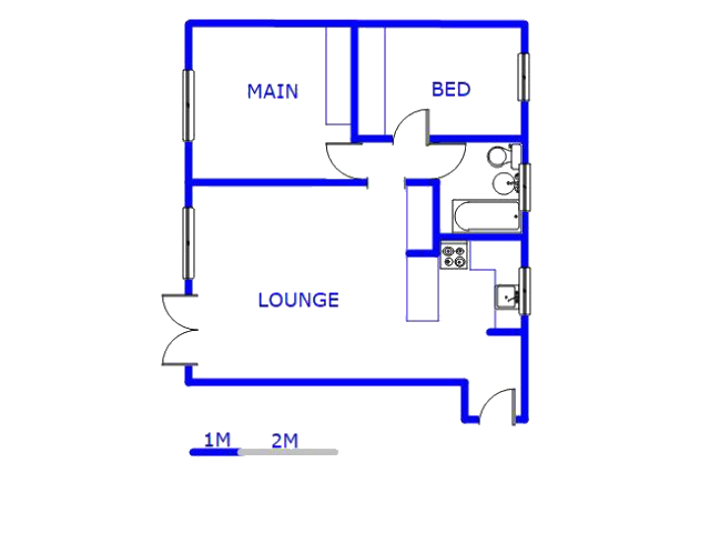 Floor plan of the property in Kempton Park