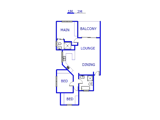 Floor plan of the property in Westlake View