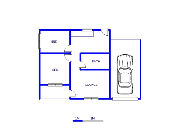 Floor plan of the property in Bethelsdorp