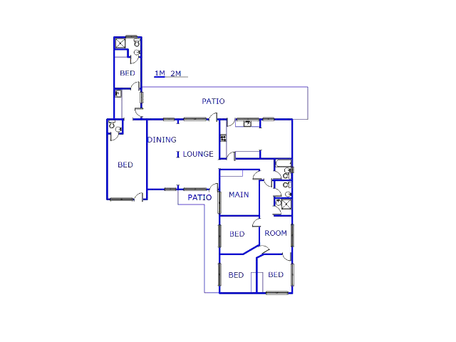 Floor plan of the property in Malvern - DBN