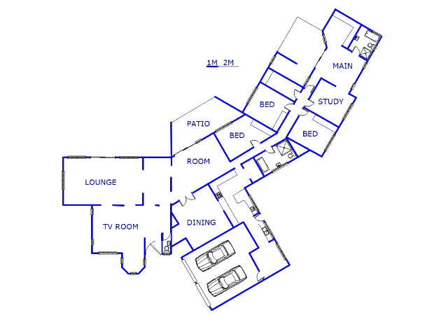 Floor plan of the property in Ruimsig