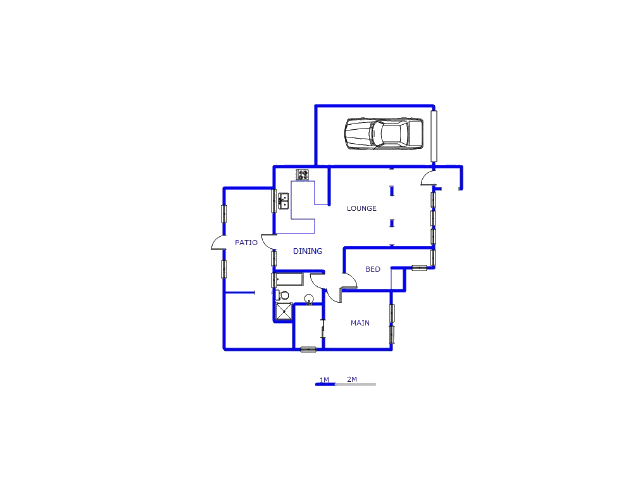 Floor plan of the property in Dawn Park