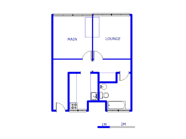 Floor plan of the property in Sunnyside