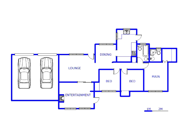 Floor plan of the property in Elandspark