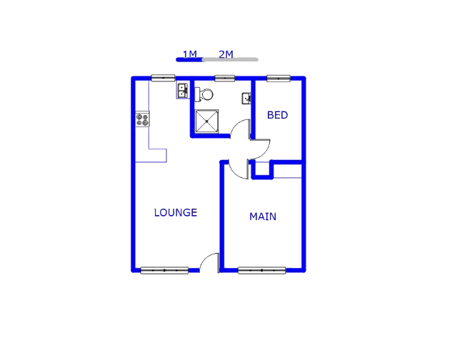 Floor plan of the property in Cruywagenpark