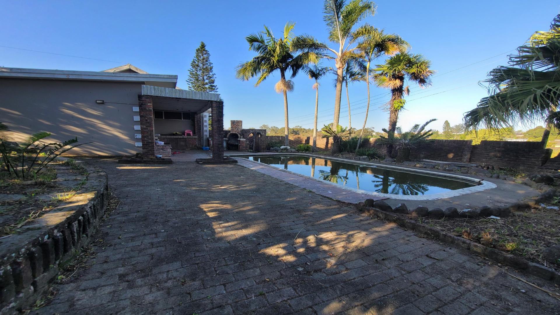 Backyard of property in East London