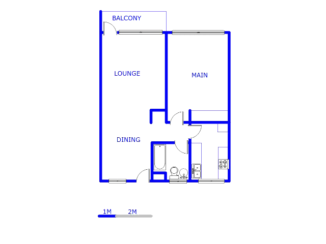 Floor plan of the property in Edenvale