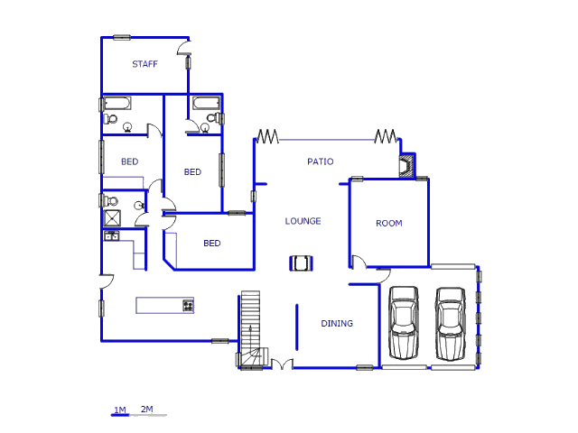 Floor plan of the property in Chantelle