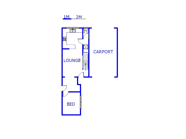 Floor plan of the property in Crossmoor