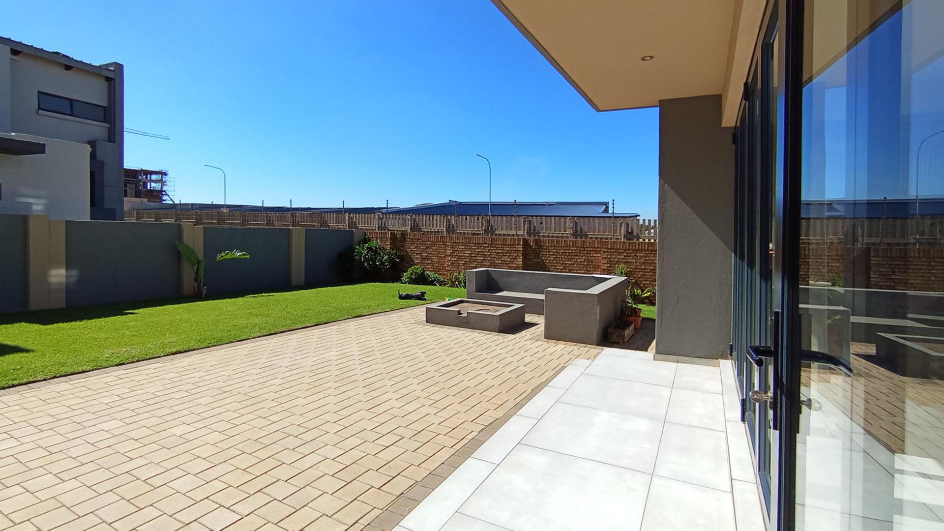 Backyard of property in Midstream Estate