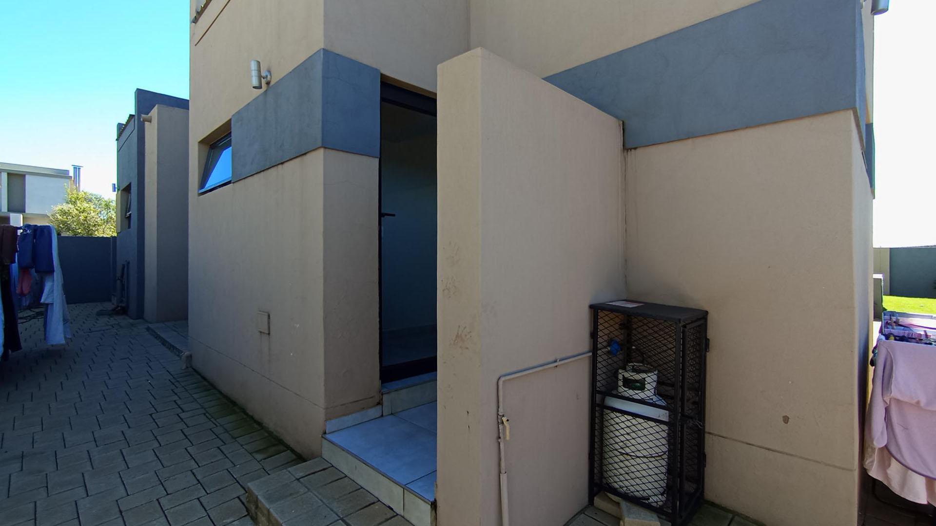 Backyard of property in Midstream Estate