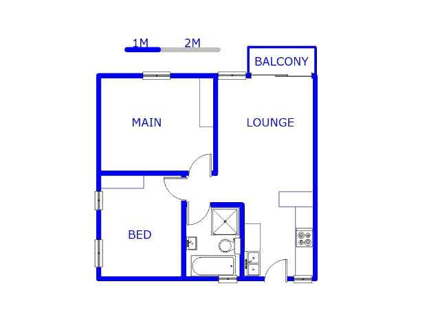 Floor plan of the property in Jansen Park