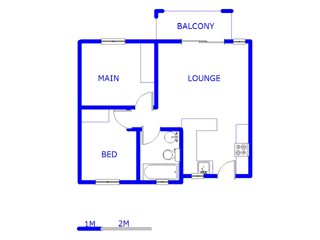 2nd Floor - 52m2 of property for sale in Linden
