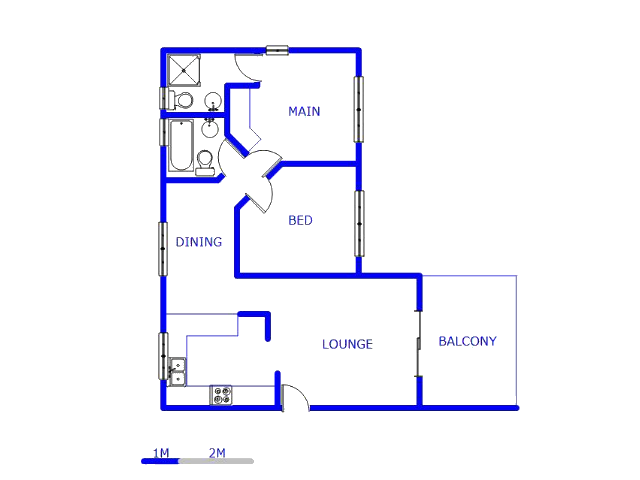 Floor plan of the property in Lyttelton