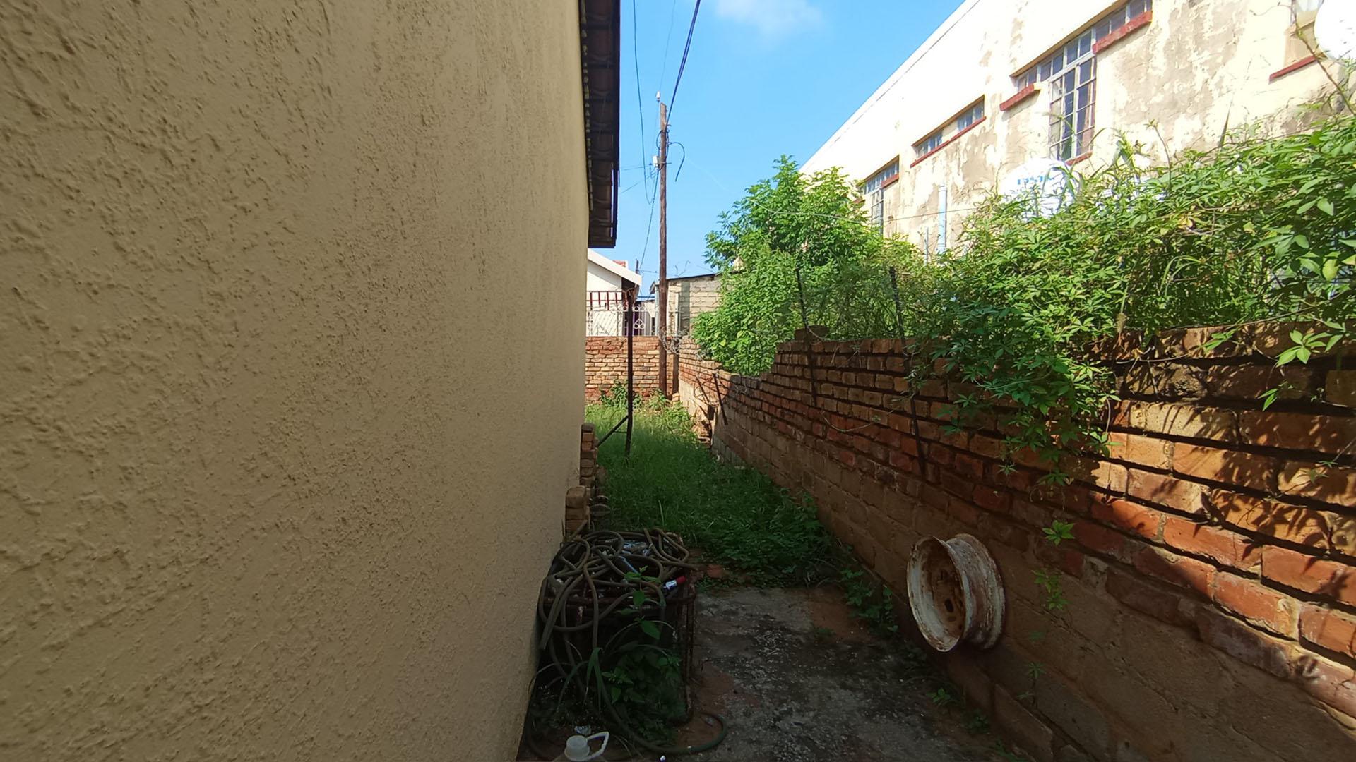 Backyard of property in Soshanguve