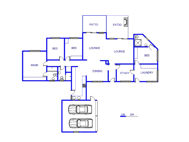 Floor plan of the property in Isandovale